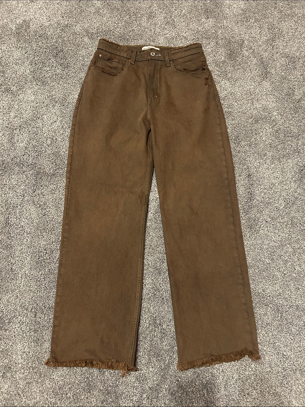 Abercrombie 90s Relaxed Straight Leg Brown Jeans